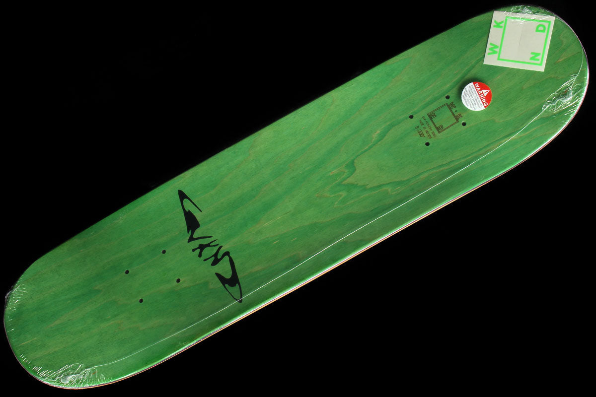 Blacked Out Logo Green Deck 8"