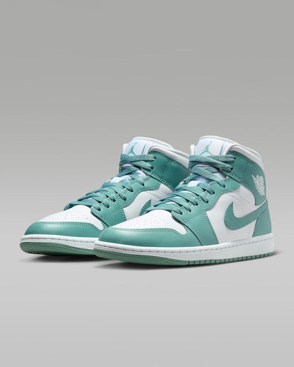 Nike Women's Air Jordan 1 Mid Shoes - White / Cannon