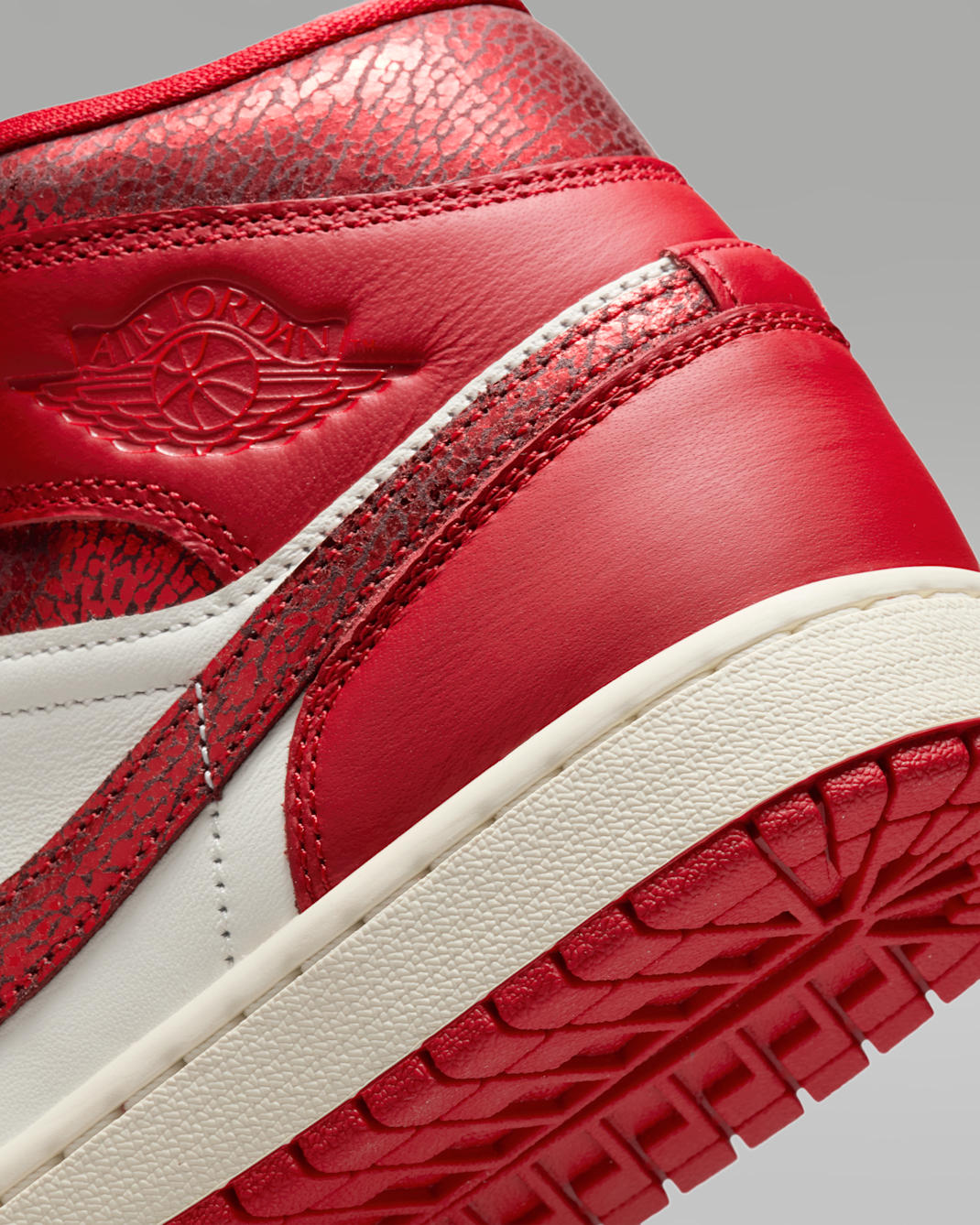 Nike Women's Air Jordan 1 Mid Se Shoes - Sail / Team Red / Varsity Red