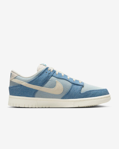 Nike Women's Dunk Low Shoes - Smokey Blue / Denim Turquoise / Ochre / Pale Ivory