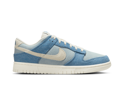 Nike Women's Dunk Low Shoes - Smokey Blue / Denim Turquoise / Ochre / Pale Ivory