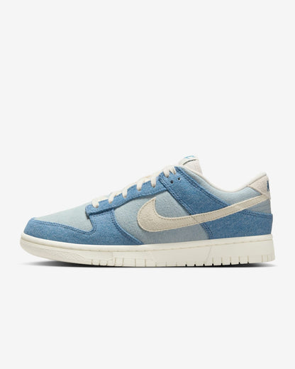 Nike Women's Dunk Low Shoes - Smokey Blue / Denim Turquoise / Ochre / Pale Ivory
