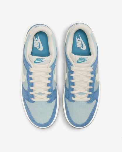 Nike Women's Dunk Low Shoes - Smokey Blue / Denim Turquoise / Ochre / Pale Ivory