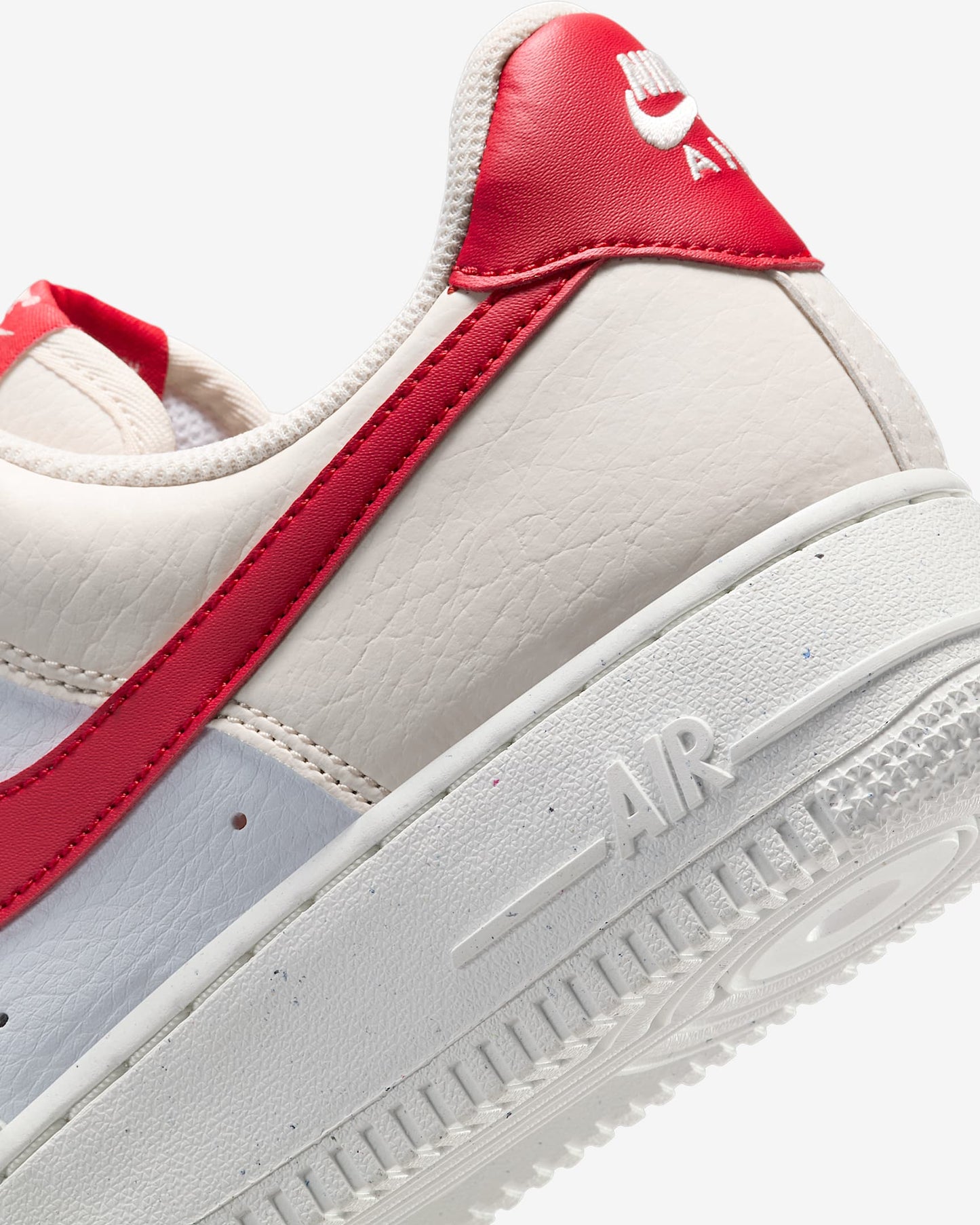 Nike Women's Air Force 1 '07 Next Nature Shoes - Pale Ivory / Sail / University Red