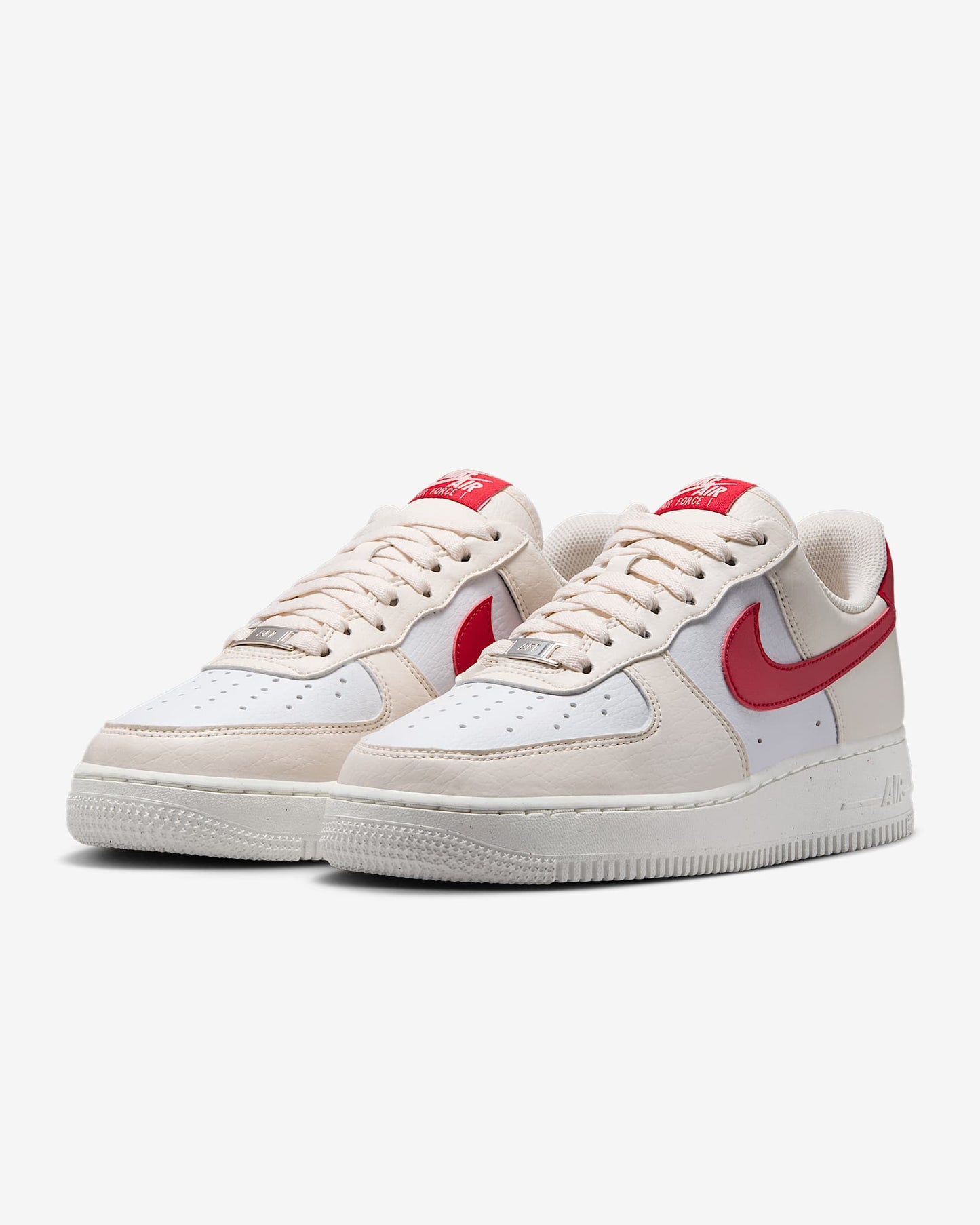 Nike Women's Air Force 1 '07 Next Nature Shoes - Pale Ivory / Sail / University Red