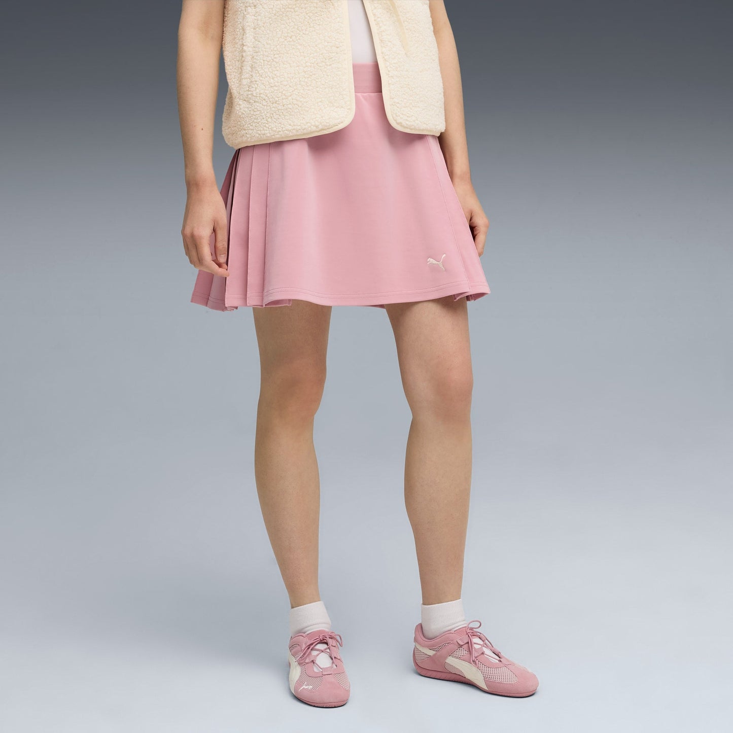 Puma Women's Wardrobe Essentials Pleated Skirt - Poised Pink