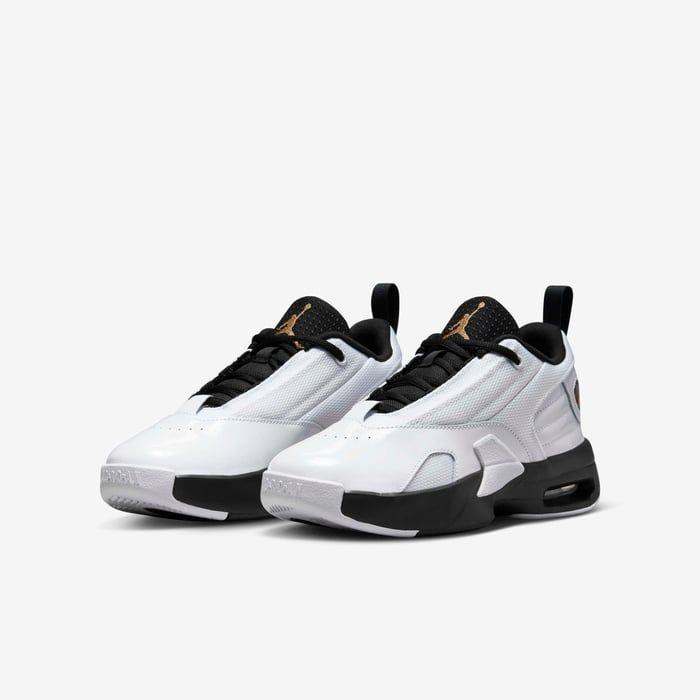 Nike Kids' Jordan Max Aura 6 Shoes - White / Black / Metallic Gold