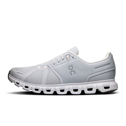 On Running Men's Cloud 6 Wide Shoes - Glacier / White