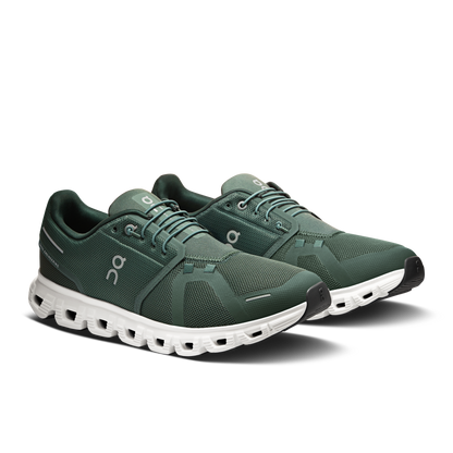 On Running Men's Cloud 6 Shoes - Olive / Evergreen