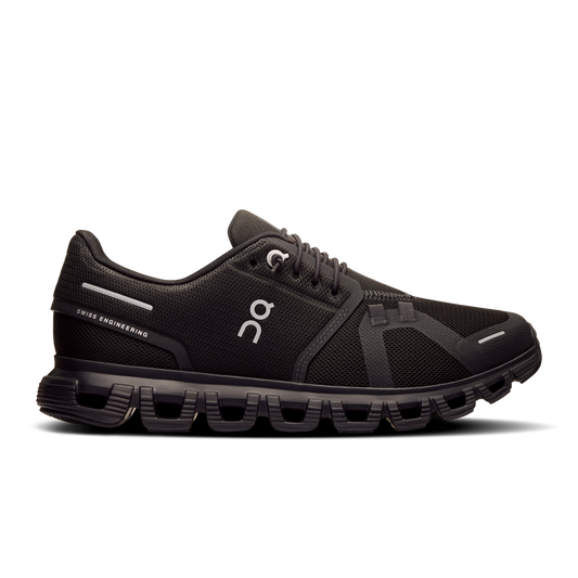 On Running Women's Cloud 6 Wide Shoes - Black / Black