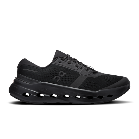 On Running Men's Cloudrunner 3 Wide Shoes - Black / Black