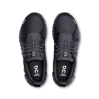 On Running Women's Cloud 6 Waterproof Shoes - Black / Black
