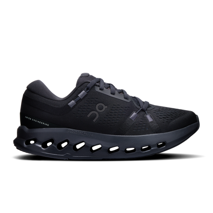 On Running Women's Cloudsurfer 2 Wide Shoes - Black / Black