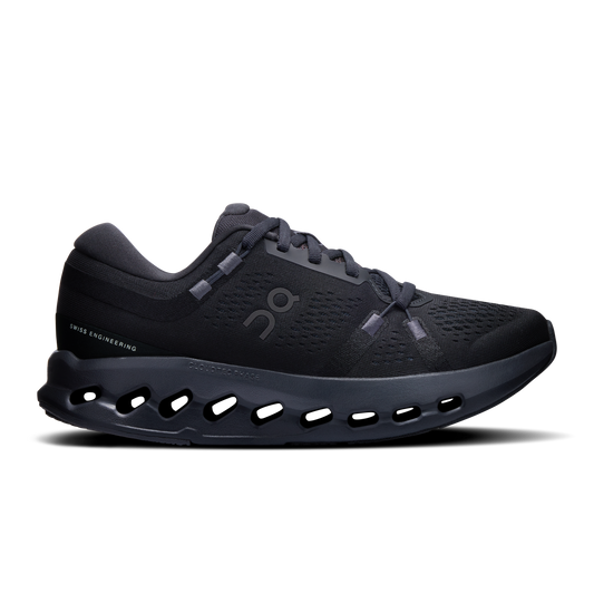 On Running Women's Cloudsurfer 2 Wide Shoes - Black / Black