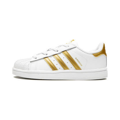 Adidas Kids' Superstar TD Shoes - White / Metallic Gold