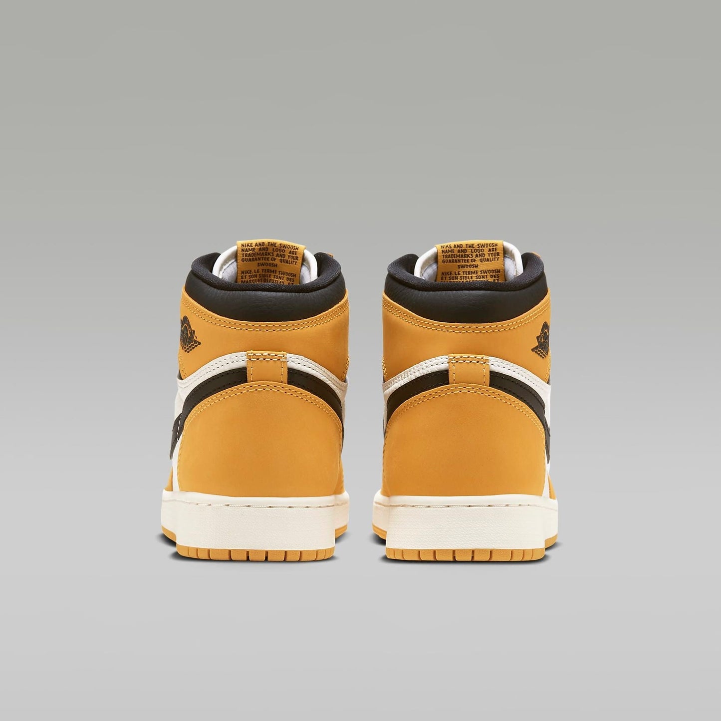 Nike Kids' Air Jordan 1 High OG Shoes - Yellow Ochre / Sail / Black