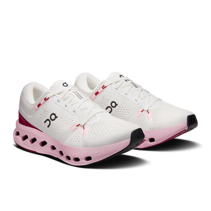 On Running Women's Cloudsurfer 2 Shoes - Ivory / Peony