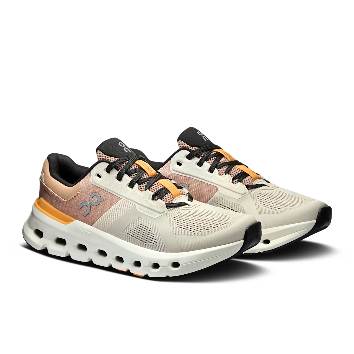 On Running Women's Cloudrunner 2 Shoes - Pearl / Tangerine