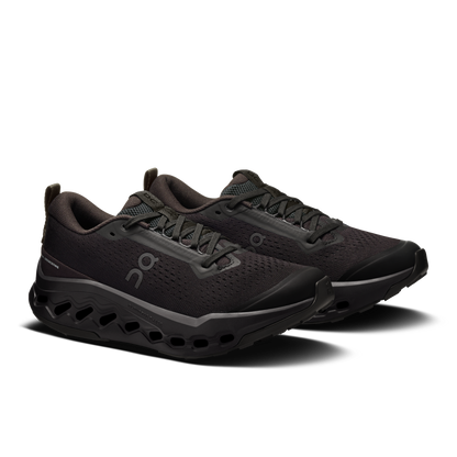 On Running Women's Cloudsurfer Trail 2 Shoes - Black / Black