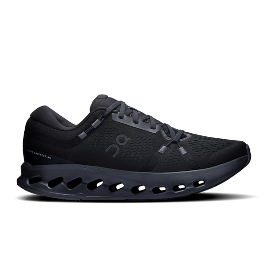 On Running Men's Cloudsurfer 2 Wide Shoes - Black / Black