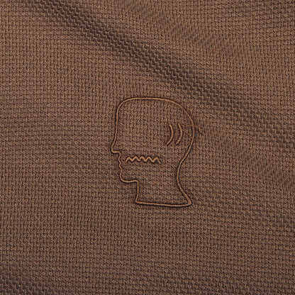 Boxy Thermal Mock Neck T-Shirt