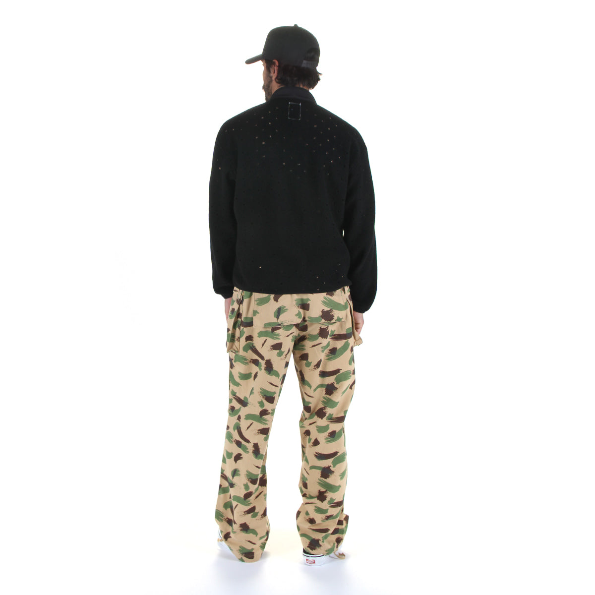 Hole Mock Neck Pullover