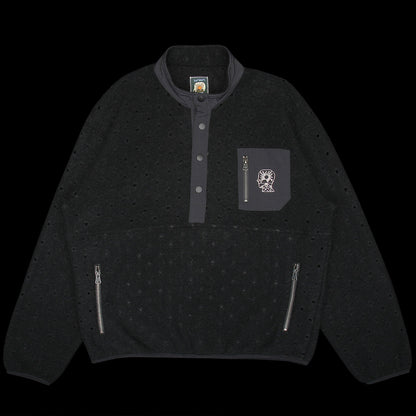 Hole Mock Neck Pullover