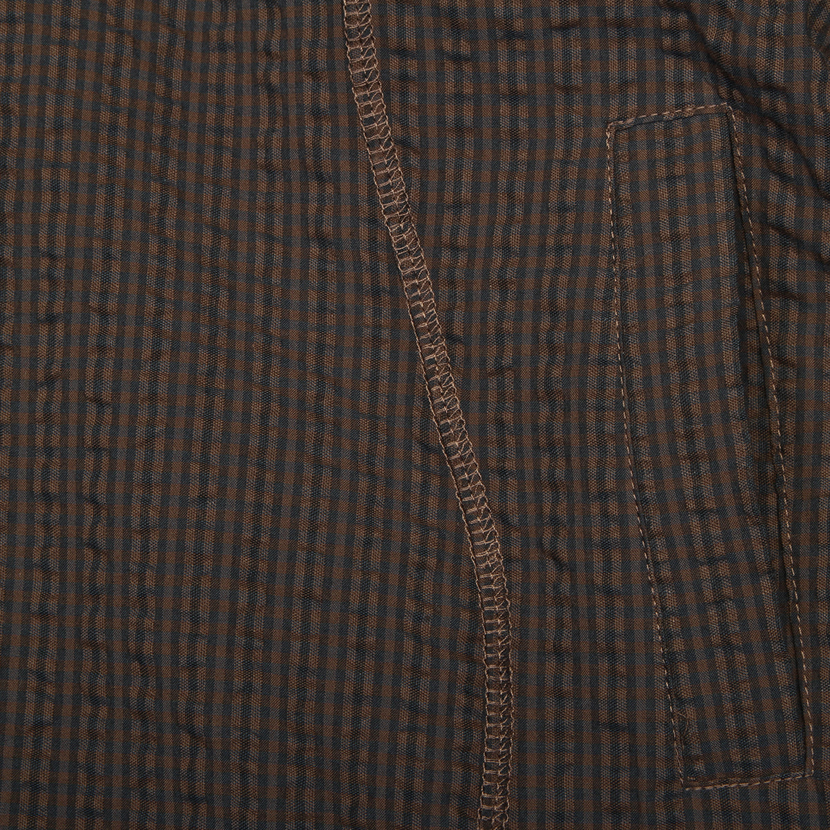 Women's Gingham Hooded Top