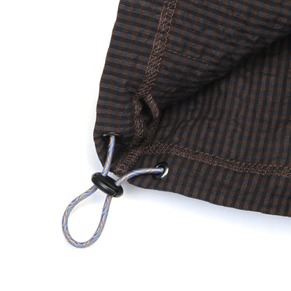 Women's Gingham Hooded Top