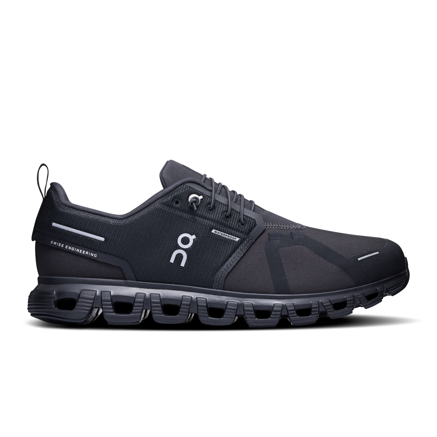 On Running Men's Cloud 6 Waterproof Shoes - Black / Black