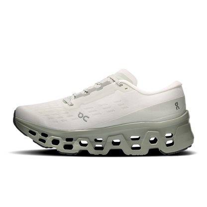 On Running Women's Cloudmonster 3 Shoes - Ivory / Tin