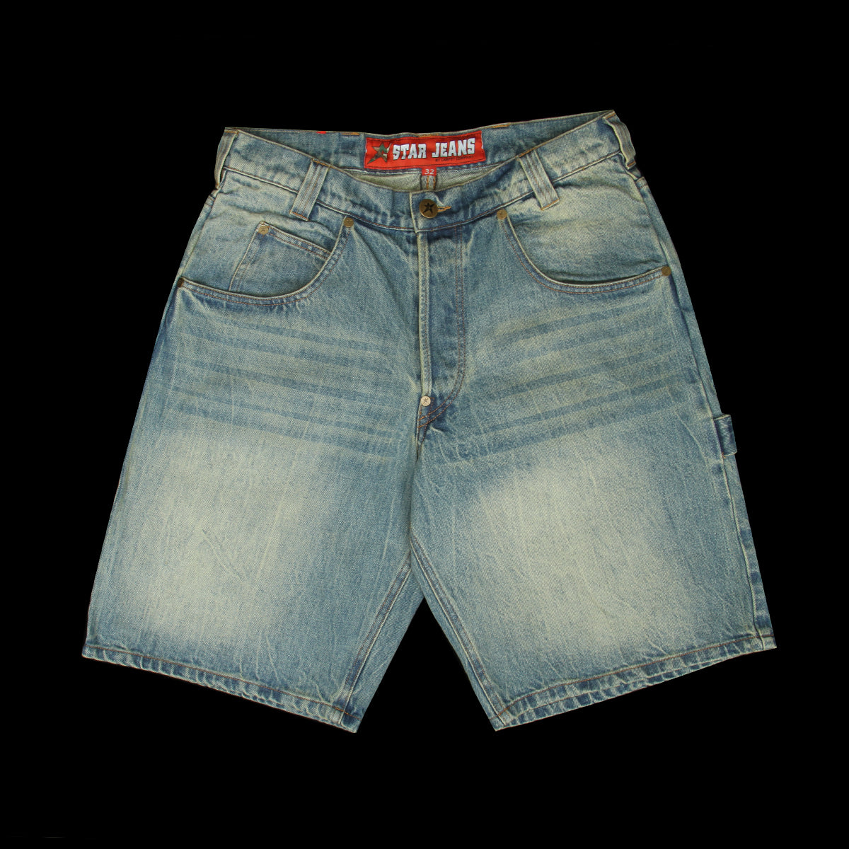Faded C-Star Denim Shorts