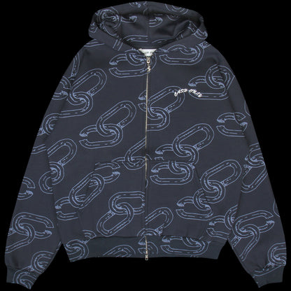 Chain Zip-Thru Hoodie