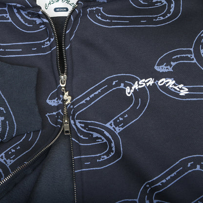 Chain Zip-Thru Hoodie