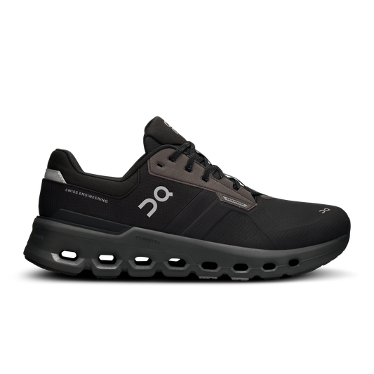 On Running Men's Cloudrunner 2 Waterproof Shoes - Magnet / Black