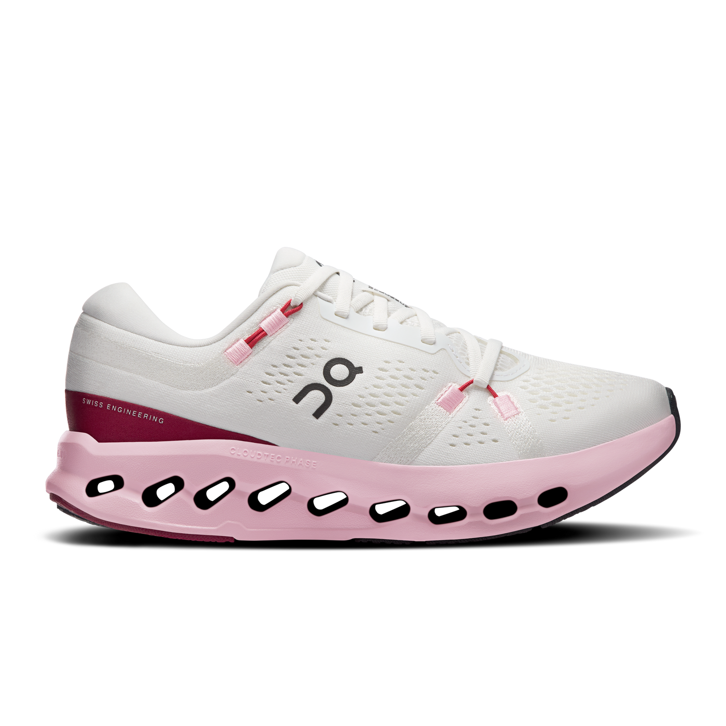 On Running Women's Cloudsurfer 2 Shoes - Ivory / Peony