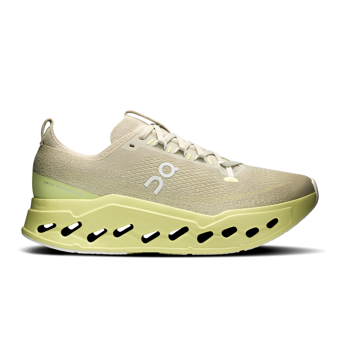 On Running Men's Cloudsurfer Max Shoes - Pelican / Limelight