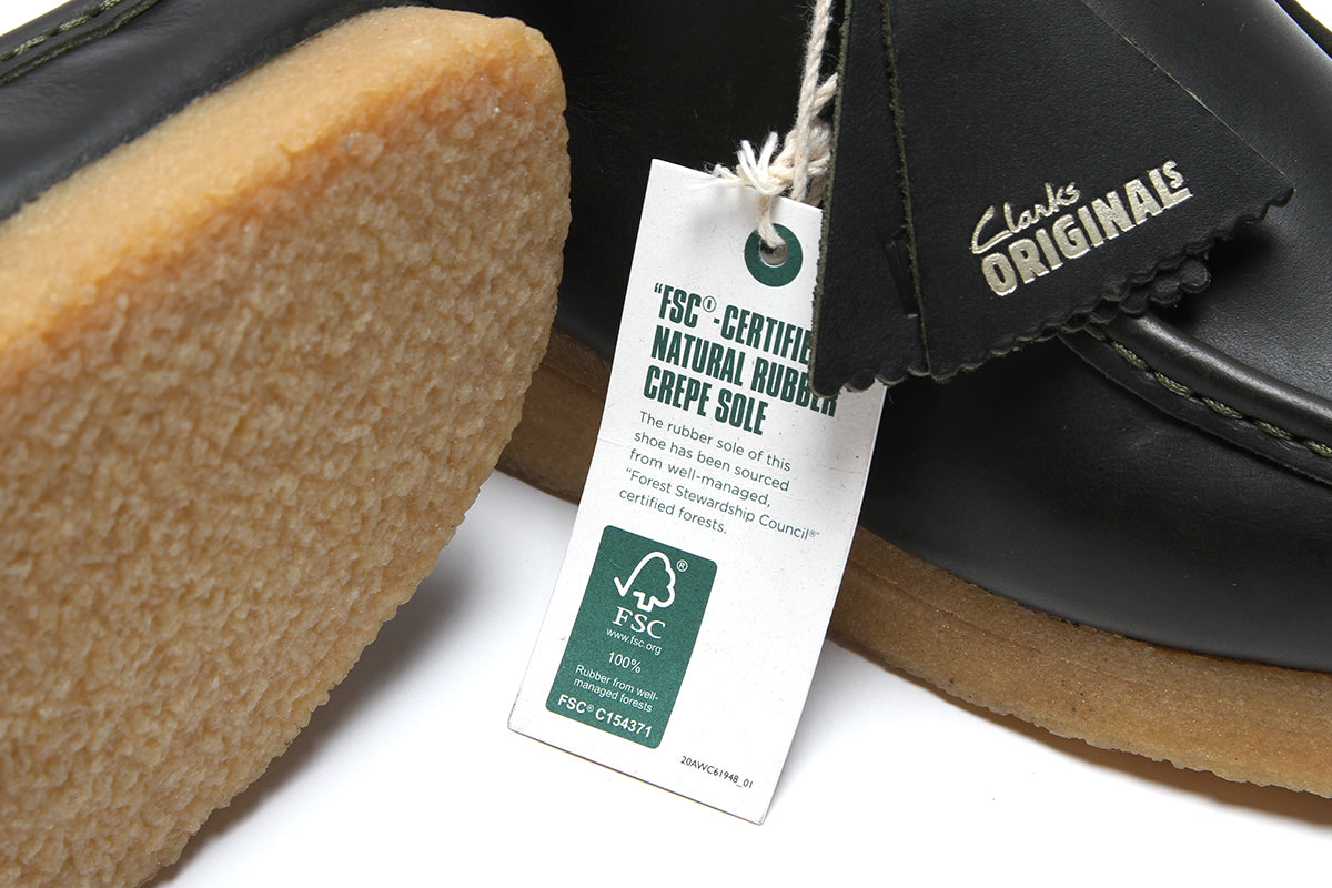 Wallabee Forest Green Leather