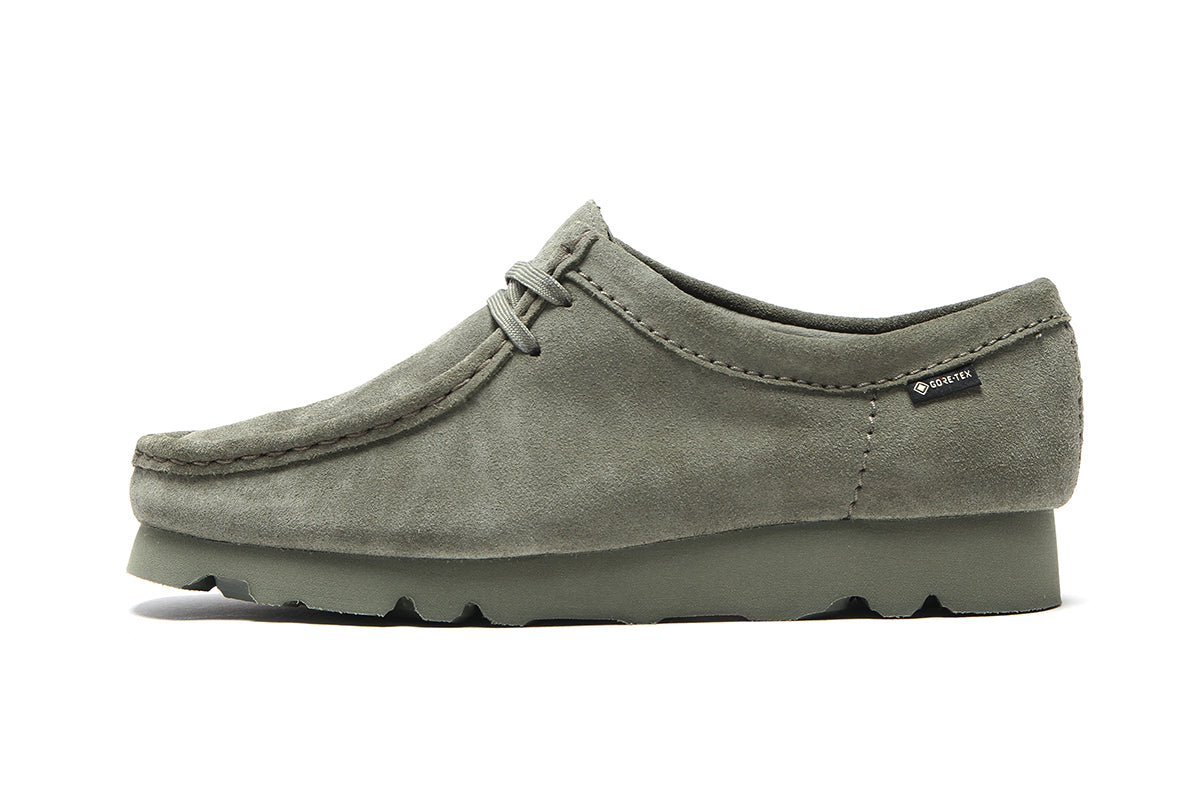Women's Wallabee GTX Khaki/Green Suede