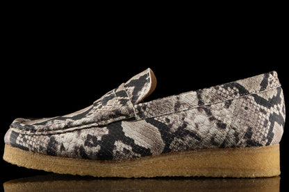 Women's Wallabee Loafer Grey Snake Leather