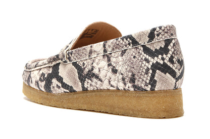 Women's Wallabee Loafer Grey Snake Leather