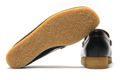 Women's Wallabee Loafer Black Smooth Leather