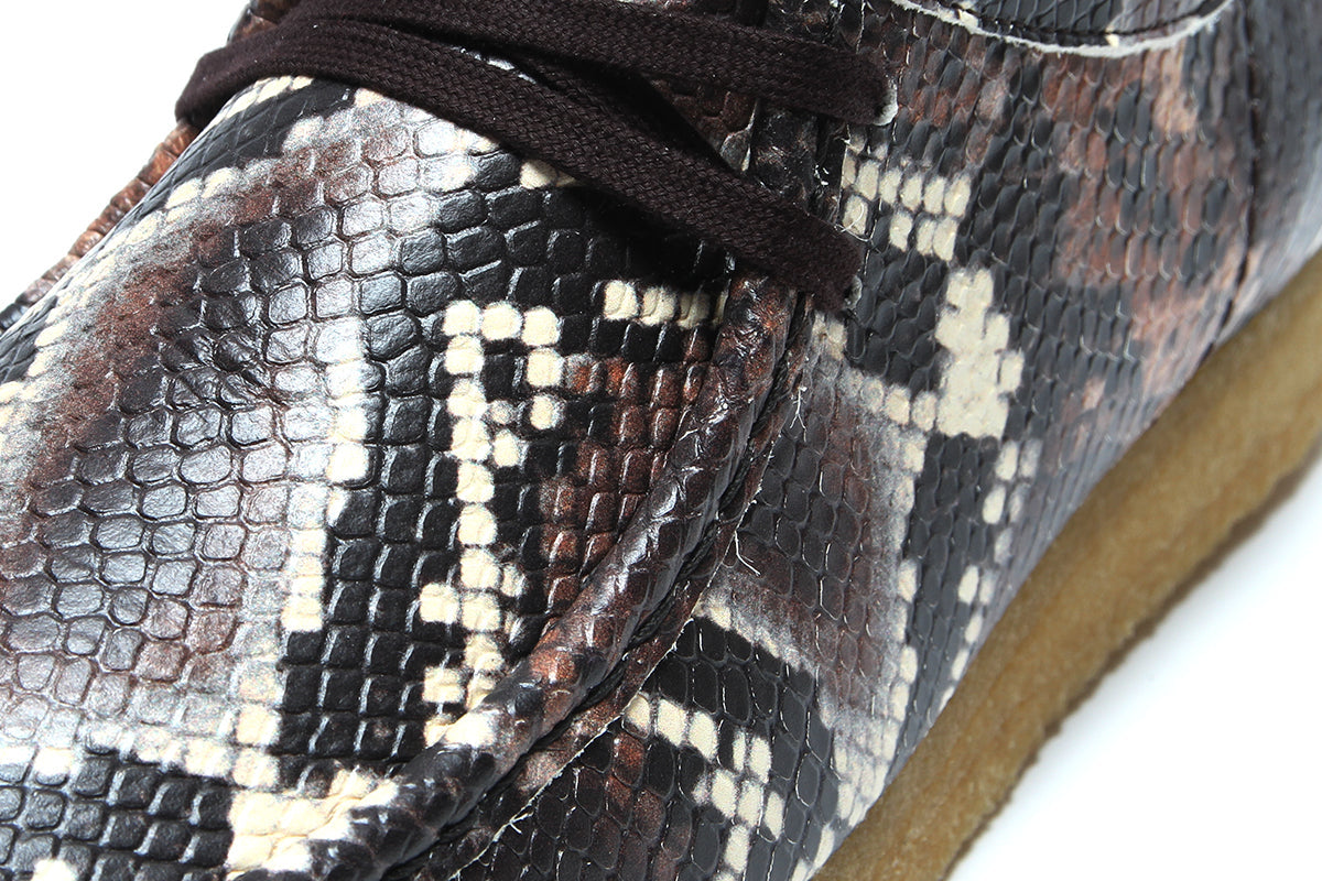 Wallabee Brown Snake Print