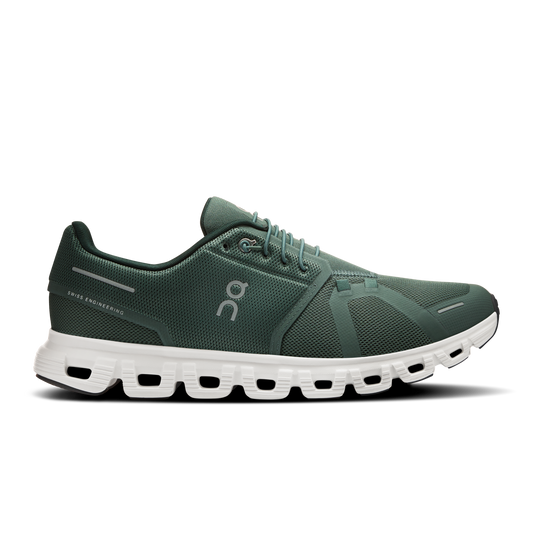 On Running Men's Cloud 6 Shoes - Olive / Evergreen