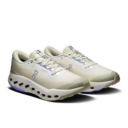 On Running Men's Cloudsurfer Trail 2 Waterproof Shoes - Ghost / Chalk