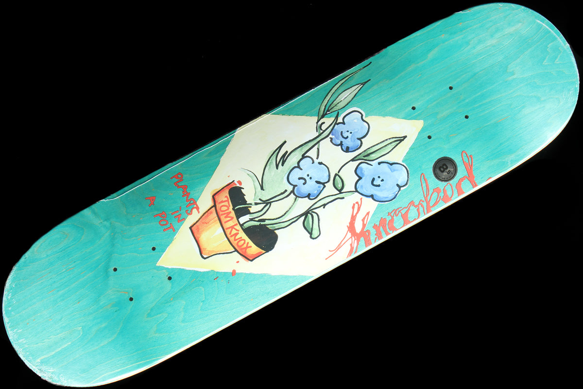 Knox - Blue Flowers Teal Deck 8.5"