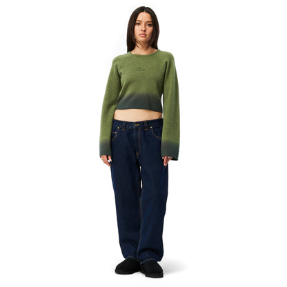Women's Cropped Mohair Knit