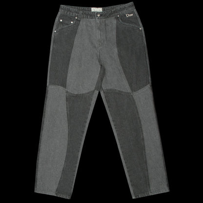 Blocked Relaxed Denim Pants