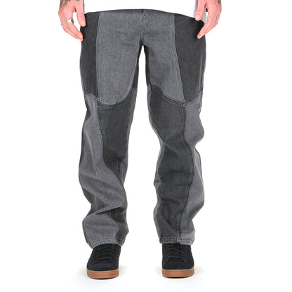 Blocked Relaxed Denim Pants