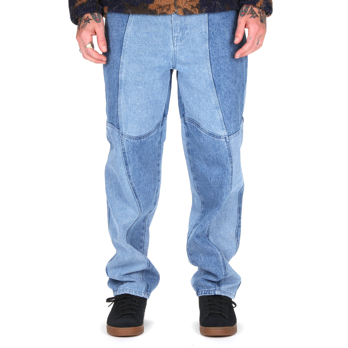 Blocked Relaxed Denim Pant